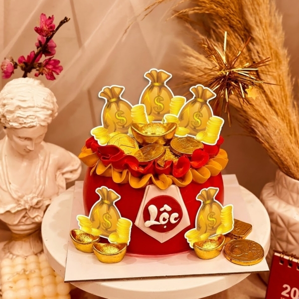 Set giấy 60 túi tiền vàng.