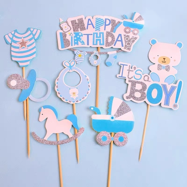 CAM-Set giấy IT IS BOY -GẤU XANH (loại 1) xả kho.