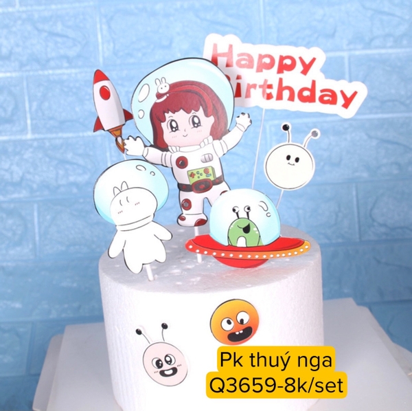 CAM-set giấy phi hành gia trắng J039