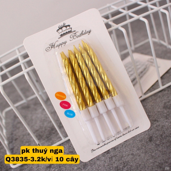 Nến nhũ vàng - 10 cây