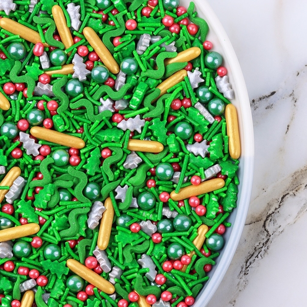 cốm Noel mẫu 2 (có cốm dài vàng) (túi 100gam).