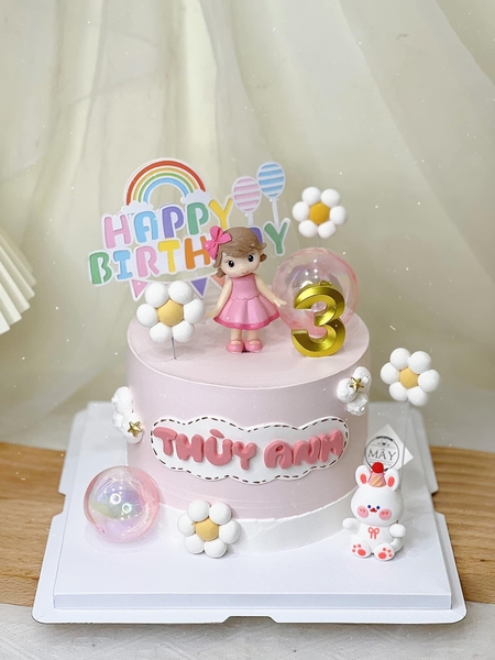 Set 5 Cầu vồng gắn chùm bóng (chữ HPBD SẮC MÀU)9843.