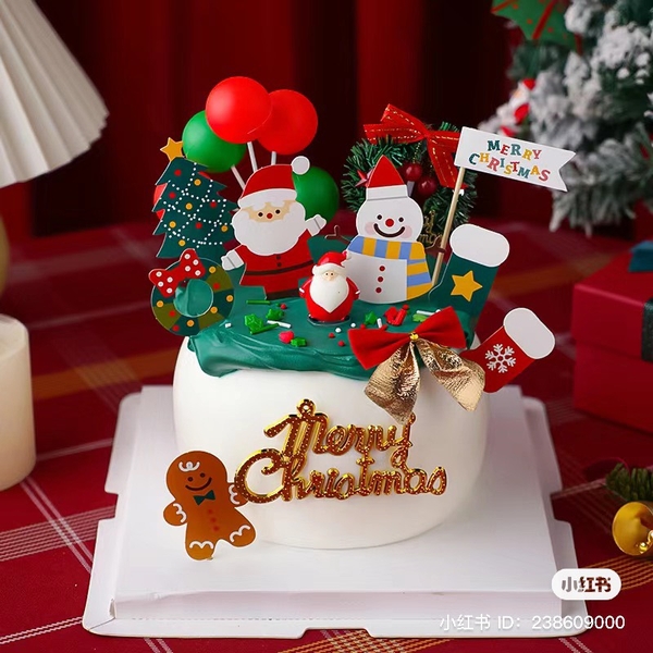 Combo 2 set giấy NOEL M1(Tất-cây thông-người tuyết-người gừng-ông già noel).5616.