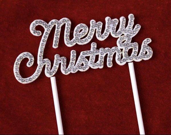Chữ Merry Christmas gắn hạt