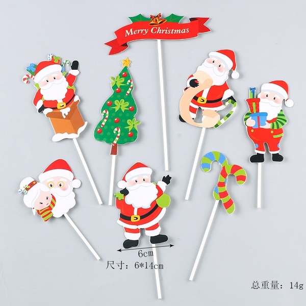 Combo 2 set giấy NOEL M27 - 5 ông già noel và cây thông4632.