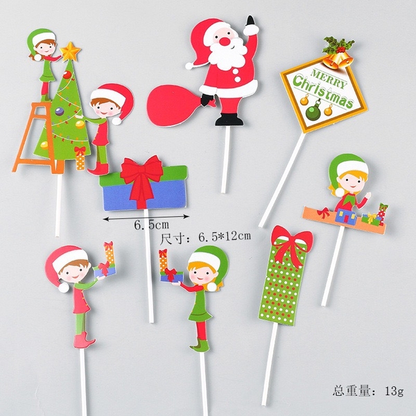 Combo 2 set giấy NOEL M16 (ông già noel và 5 em bé)6837.