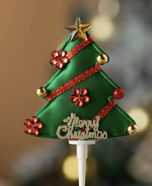 Set 10 cây thông vải noel.