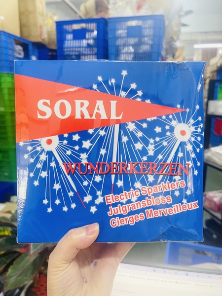 Hộp nến tia SORAL -RỒNG XANH TQ (100 gói/hộp).