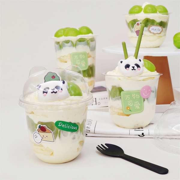 Set 50 cốc kèm nắp hình gấu (300ml).