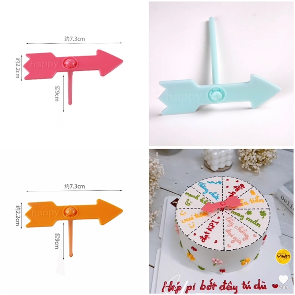 Set 5 mũi tên nhựa mix màu bất kỳ.