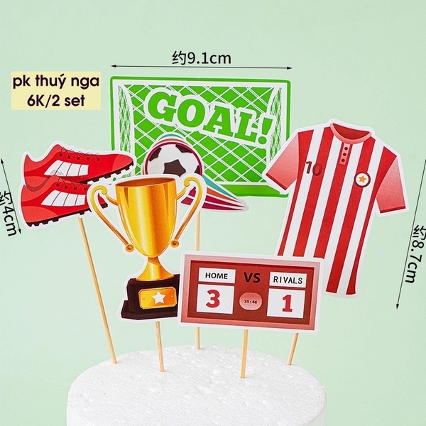 Combo 2 set cắm bóng đá-áo sọc trắng đỏ.