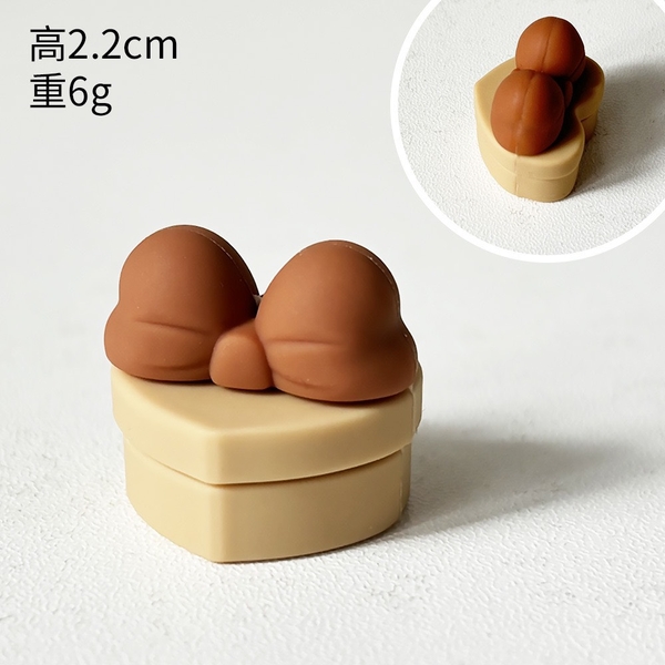 Hộp quà nhựa dẻo màu nâu -hình trái tim.