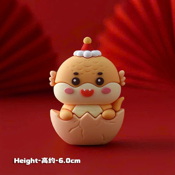 Tượng silicon 3D-rắn vàng ngồi quả trứng.