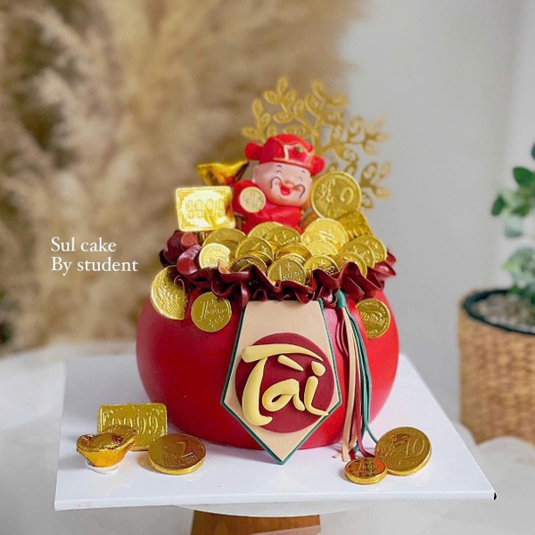 Set đất nặn-CHỮ TÀI và dây (màu ĐỎ VÀNG) - kèm dây.