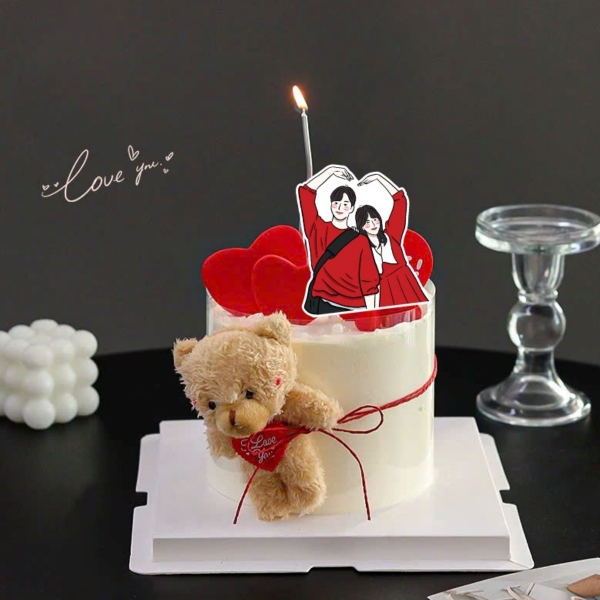 Gấu bông size 12cm (không gồm khăn và mũ) -MÀU NÂU.