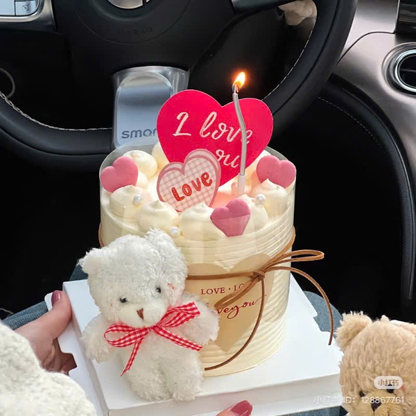 Gấu bông size 12cm (không gồm khăn và mũ)-MÀU TRắng.