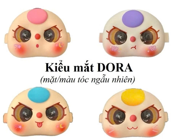 Mặt BABY THREE sie to 400% kt 10cmx8cm - mắt DORA (mặt ngẫu nhiên)-chiếc (9831).