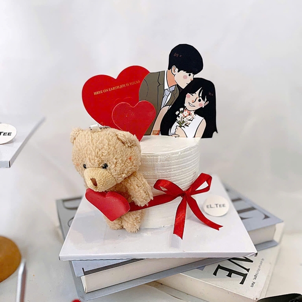 Gấu bông size 12cm (không gồm khăn và mũ) -MÀU NÂU.