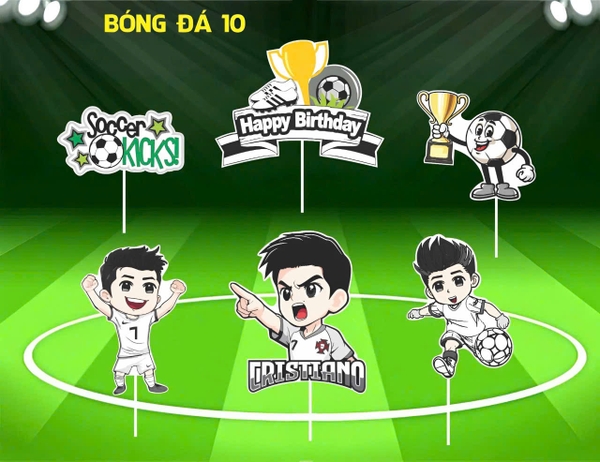 10 Set giấy bóng đá tone trắng (quả bóng cầm cup vàng) HD.