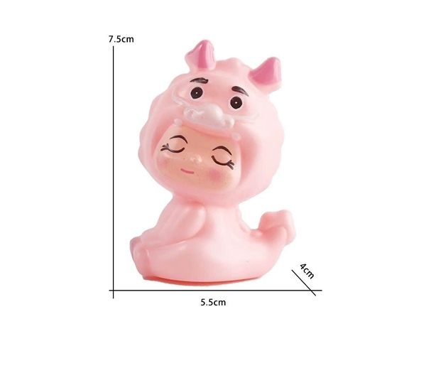 Tượng nhựa cứng- em bé RỒNG HỒNG9874.