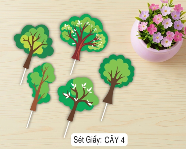 10 set giấy cây HD- xanh mẫu 4.