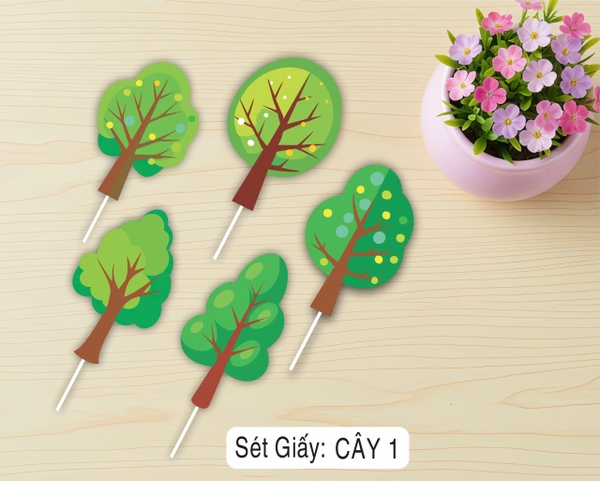 10 set giấy cây HD- xanh mẫu 1.