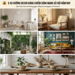 5 XU HƯỚNG DECOR ĐANG CHIẾM SÓNG MẠNG XÃ HỘI NĂM NAY