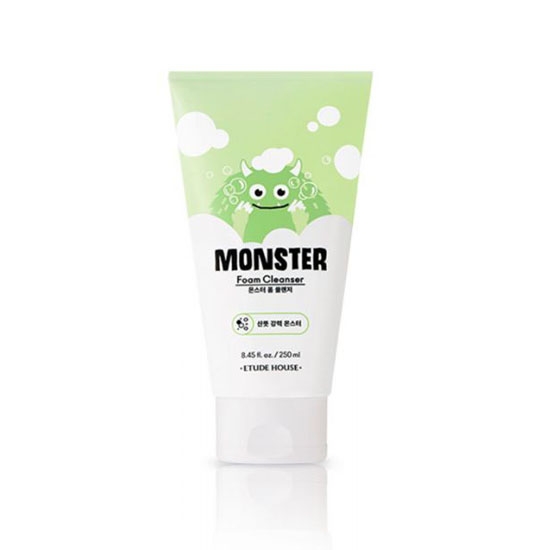 Sữa Rửa Mặt Làm Sạch Sâu Etude House Monster Foam Cleanser 250ml Trang&#39;s  House Cosmetic