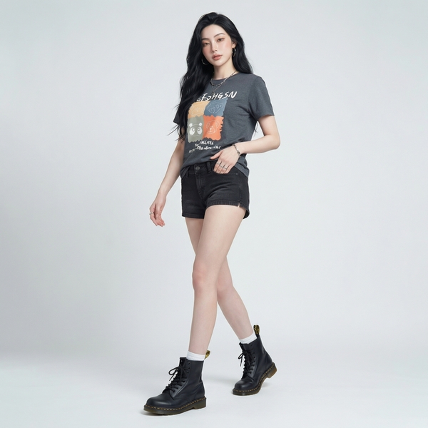 Áo thun nữ LOREN Regular bear A21098