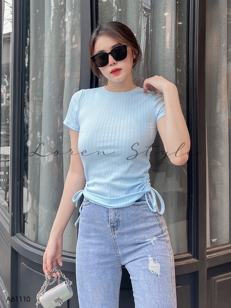 Áo kiểu nữ LOREN dây eo A61110