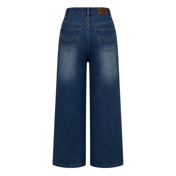 Quần Jean Nữ Ống Rộng LOREN Basic Tôn Dáng PT11143