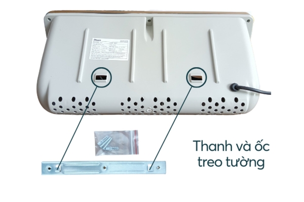 Đèn sưởi nhà tắm 3 bóng Ankomi 825W AKM03T - ảnh 4