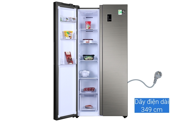 Tủ lạnh SBS Aqua Inverter 480 lít AQR-S480XA (SG) - ảnh 3