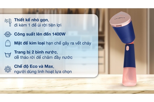 Bàn là hơi nước cầm tay Philips Series 5000 1400W STH5030/20