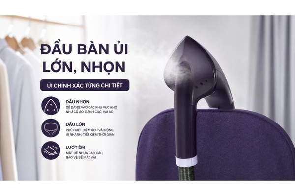 Bàn ủi hơi nước đứng Philips Series 3000 StyleBoard Nghiêng 2000W 2L STE3160/30