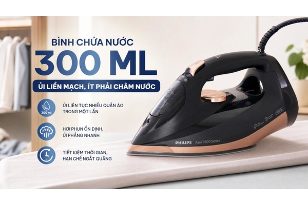 Bàn ủi hơi nước Philips Azur 7500 Series 3200W DST7510/80