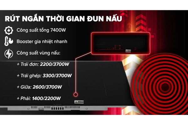 Bếp từ 4 vùng nấu Bosch PXE875DC1E seri 8
