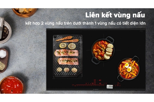 Bếp từ 4 vùng nấu Bosch PXE875DC1E seri 8