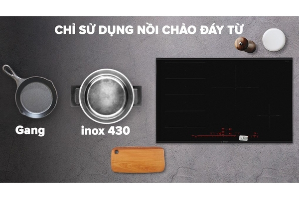 Bếp từ 4 vùng nấu Bosch PXE875DC1E seri 8