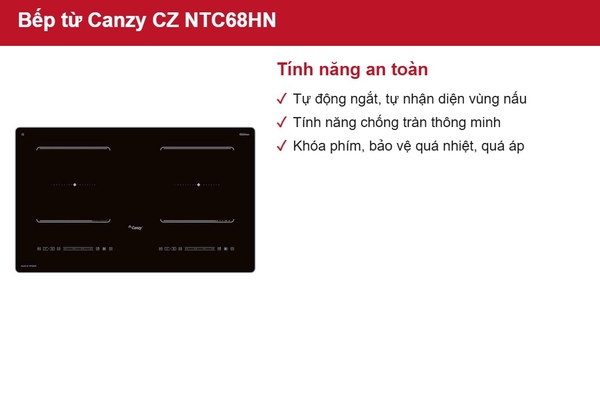Bếp từ đôi Canzy Inverter CZ NTC68HN