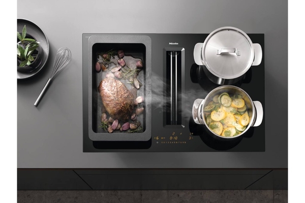 Bếp từ kết hợp hút mùi Miele KMDA 7473-1 FL-U Silence