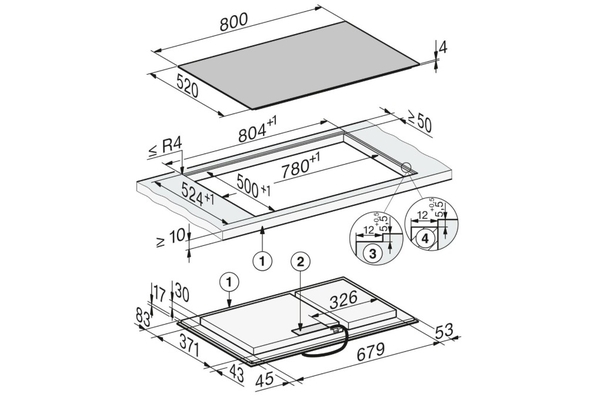 Bếp từ Miele KM 8585 FL PowerFlexzone 80cm MatteFinish