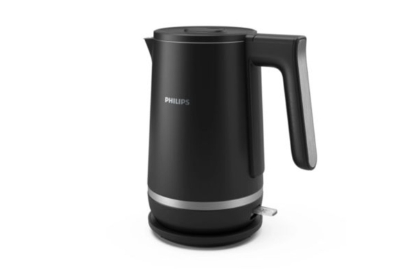 Bình đun siêu tốc Philips 2 lớp cách nhiệt Inox 304 1.7 lít HD9395/90, Màu Đen