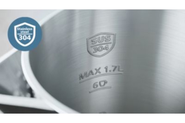 Bình đun siêu tốc Philips 2 lớp cách nhiệt Inox 304 1.7 lít HD9395/90, Màu Đen
