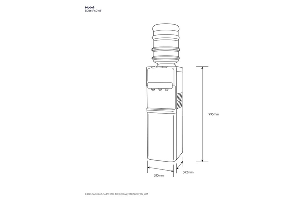 Cây nước nóng lạnh úp bình Electrolux UltimateHome 500 EDBMFACWF