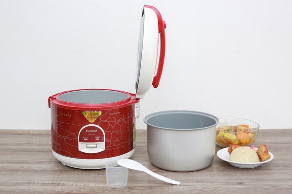 Nồi cơm điện cơ Cuckoo nắp gài 2.0 lít CR-1122 Xuất xứ Hàn Quốc, Màu Đỏ Trắng