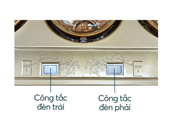 Đèn sưởi nhà tắm 3 bóng Ankomi 825W AKM03T - ảnh 6