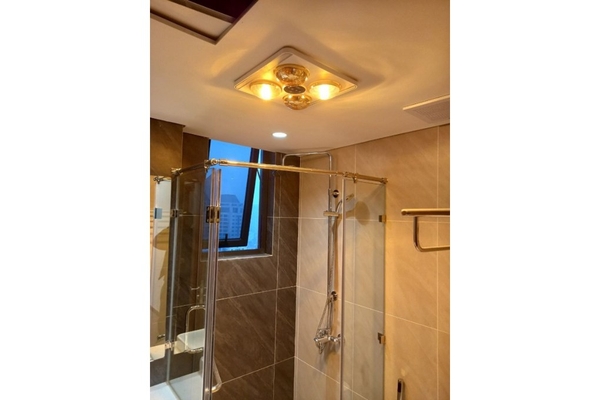Đèn sưởi nhà tắm 4 bóng Braun Kohn âm trần kèm thông gió màn hình LED 1147W BU06G