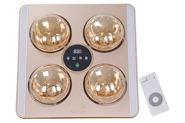 Đèn sưởi nhà tắm 4 bóng Heizen âm trần màn hình LED kèm thông gió điều khiển từ xa 1100W HE9