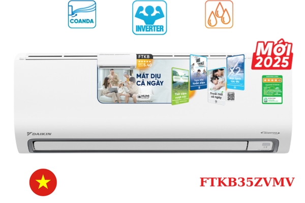 Điều hòa Daikin 12000 BTU 1 chiều Inverter FTKB35ZVMV - ảnh 1